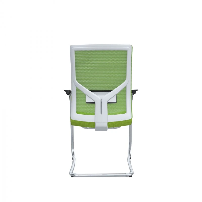 Посетителски стол RFG Snow M, зелена седалка, зелена облегалка, 2 броя в комплект