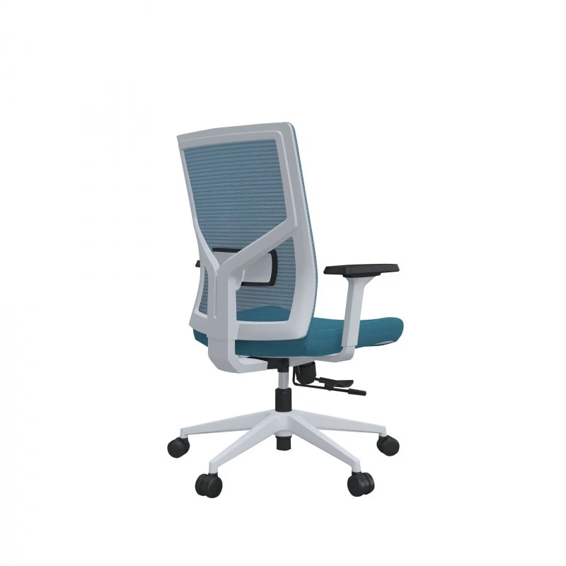 Работен стол RFG Snow W, светлосиня седалка, светлосиня облегалка