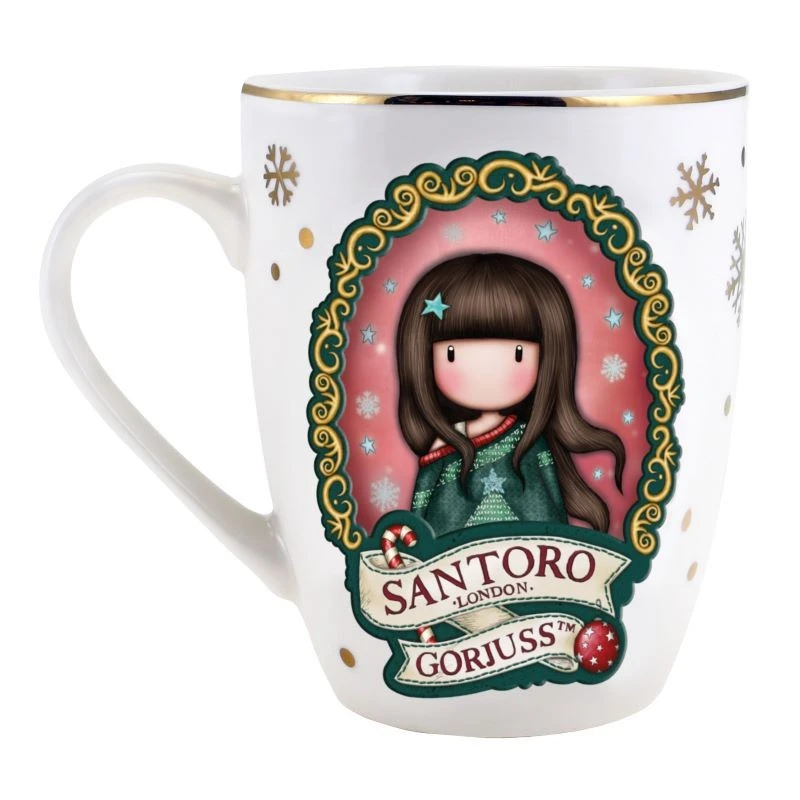 Комплект чаша с подложка Santoro Gorjuss Merry and Bright - Cosy