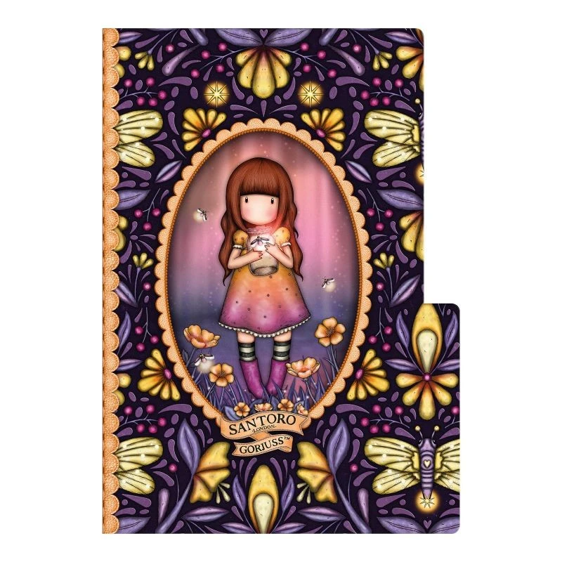 Комплект от 2 тетрадки с широки редове Santoro Gorjuss In The Forest - Fairy Dusk / Firefly Dawn