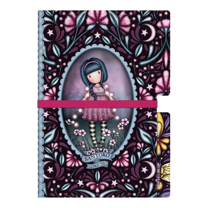 Комплект от 2 тетрадки с широки редове Santoro Gorjuss In The Forest - Fairy Dusk / Firefly Dawn
