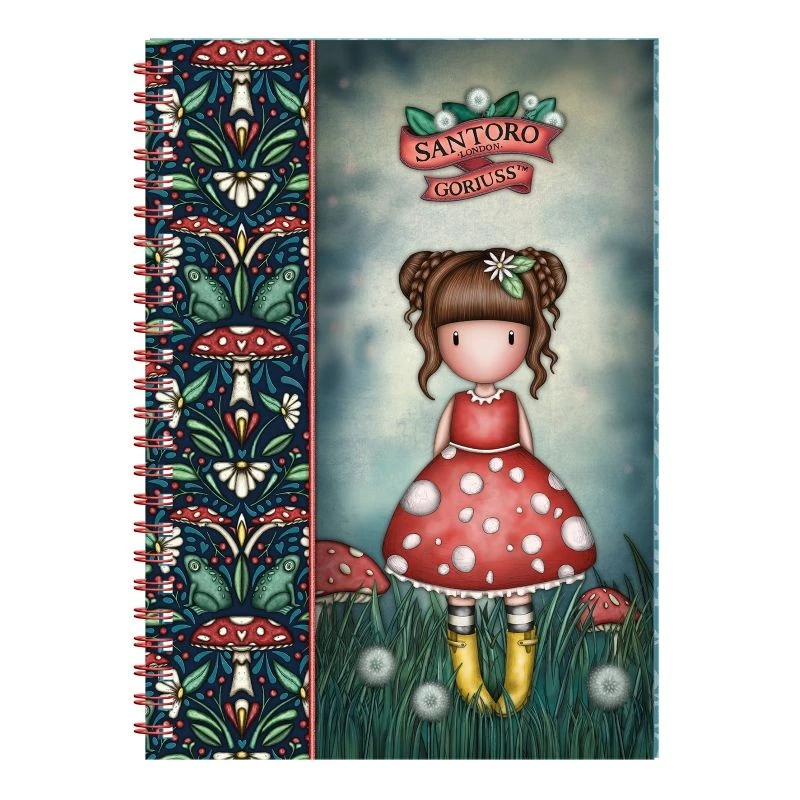 Тефтер с 2 книгоразделителя Santoro Gorjuss In The Forest - Little Mushroom