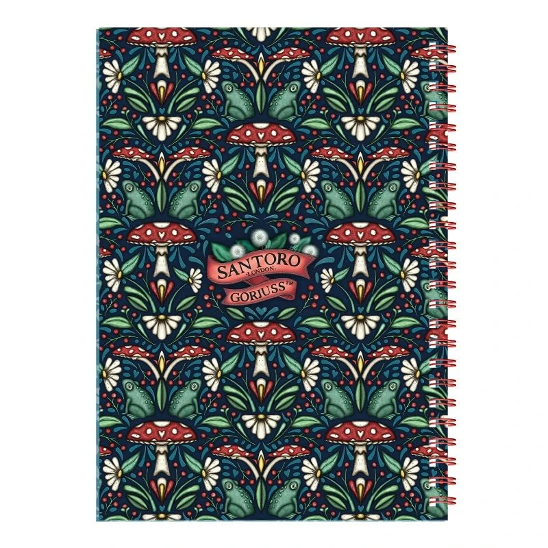 Тефтер с 2 книгоразделителя Santoro Gorjuss In The Forest - Little Mushroom