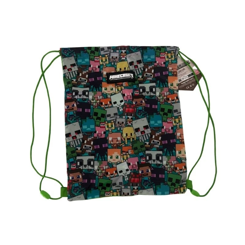 Комплект Ученическа раница Minecraft Ergonomic от 3 части с несесер и спортна торба
