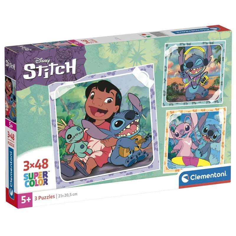 Пъзел Stitch 3x48 части