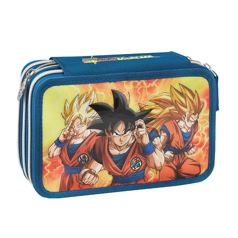 Ученически несесер с 3 отделения и съдържание Dragonball Super