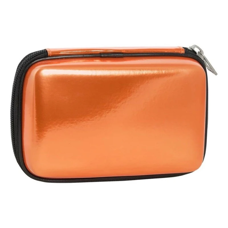 Ученически несесер със съдържание Comix Classic Orange 2024, 22 x 14 x 7 cm, Оранжев