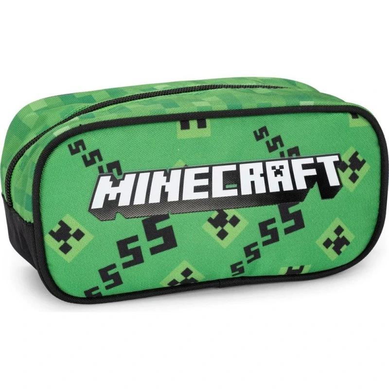 Ученически квадратен несесер Minecraft Pixel, 22 х 7.5 х 11 cm, Многоцветен