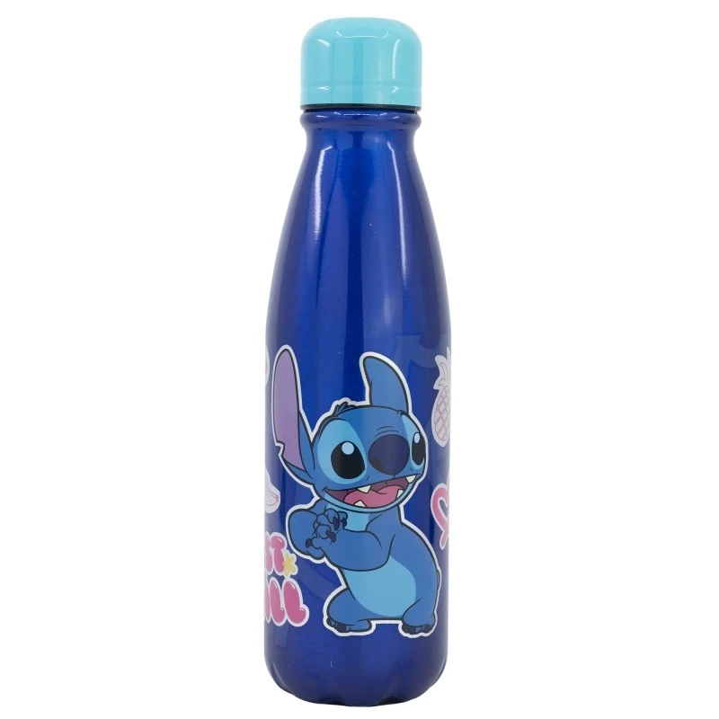 Алуминиева бутилка Stitch, 600 ml, Син