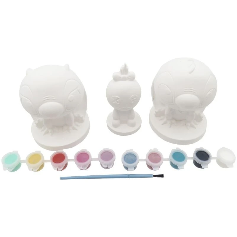 Гипсови фигурки за оцветяване Stitch, сет от 3 броя