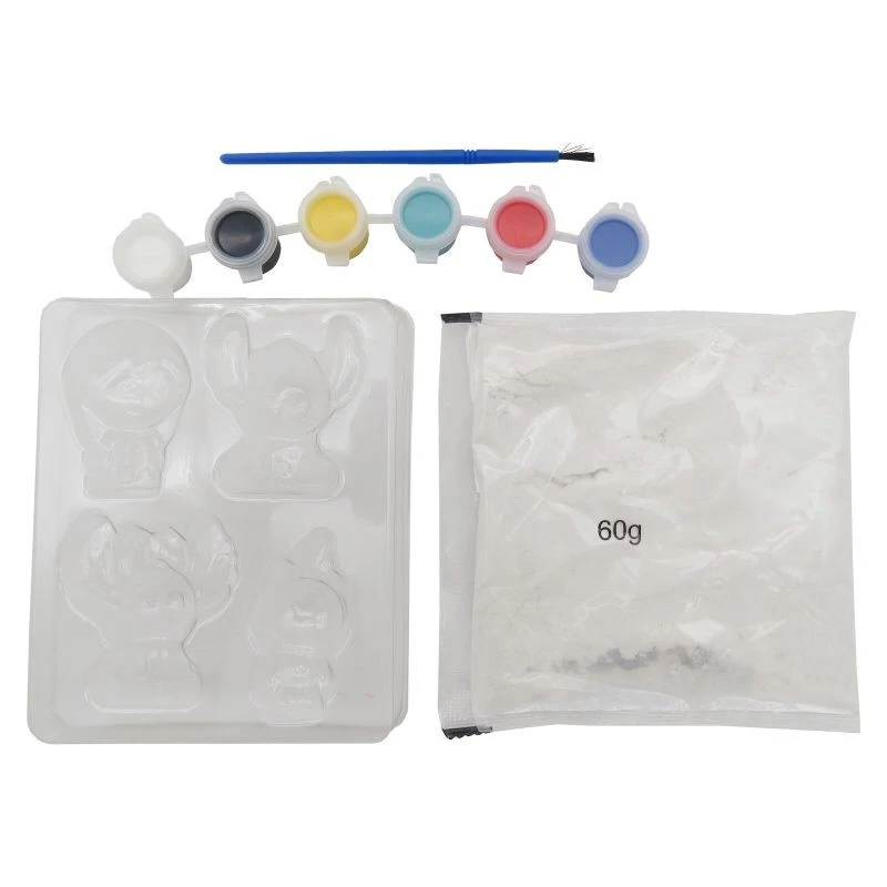 Гипсови фигурки за оцветяване Stitch, 4 бр., направи си сам