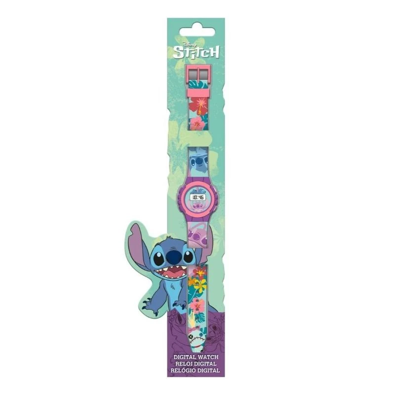 Дигитален часовник Stitch Tropical Angel and Stitch