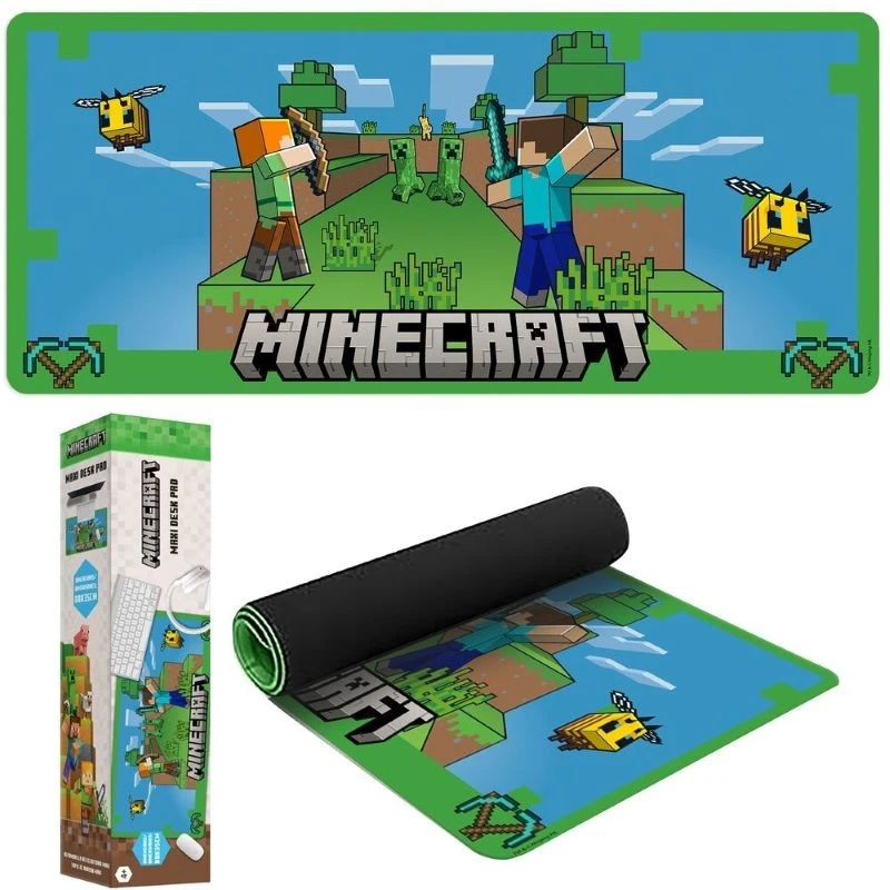 Подложка за бюро Minecraft Steve and Alex