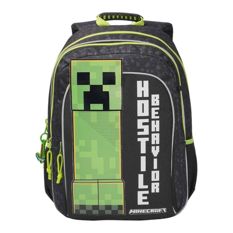 Ученическа раница Minecraft Hostile Behavior с три отделения