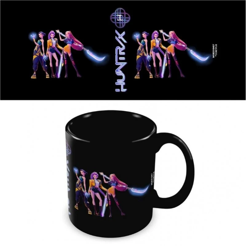 Керамична чаша K-Pop Demon Hunters черна Huntrix
