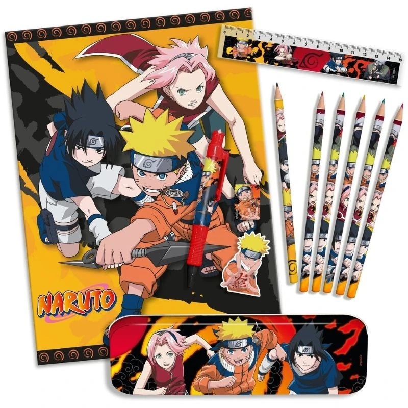 Комплект канцеларски материали Naruto 12 части