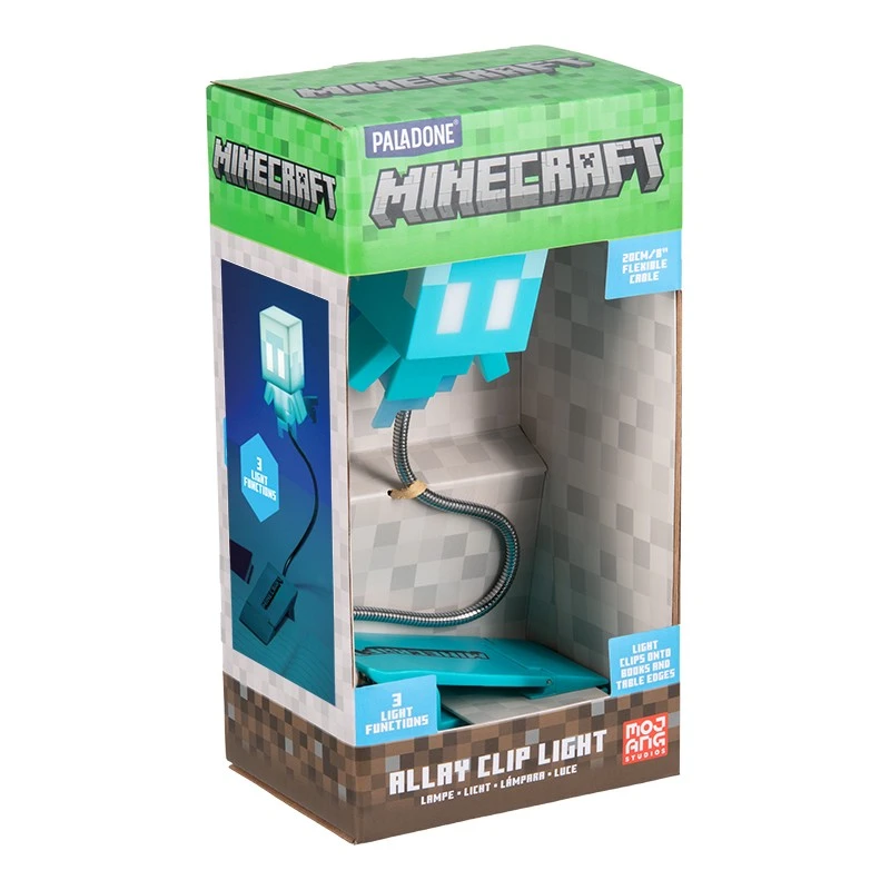 Лампа за четене Minecraft Allay, 28 cm, Син