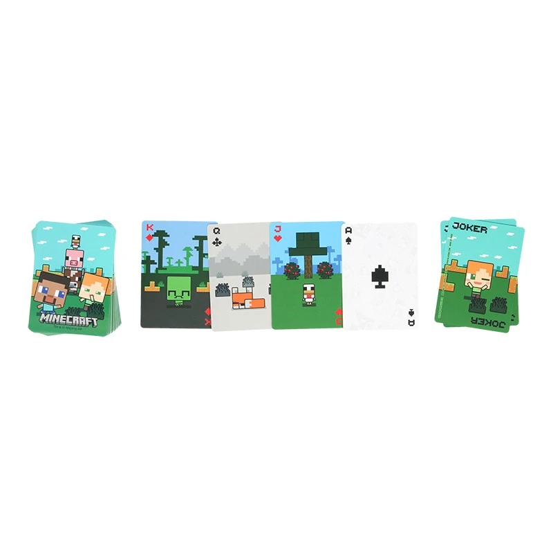 Карти Minecraft Animals, в метална кутия, 11 x 7.5 x 3.3 cm, Многоцветен