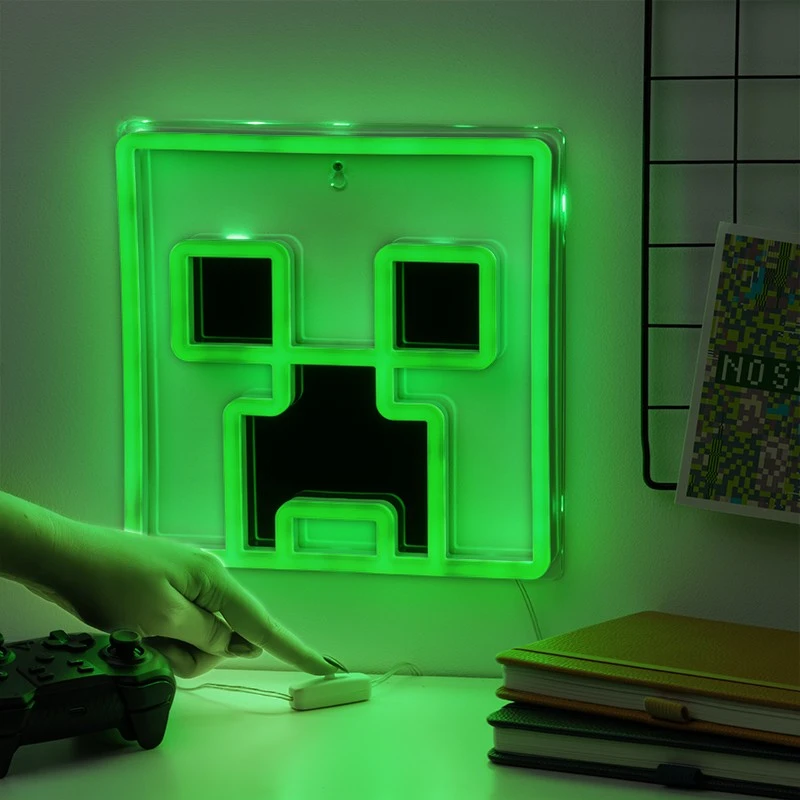 Стенна лампа Minecraft Neon Creeper