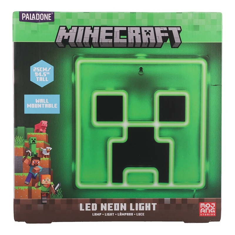 Стенна лампа Minecraft Neon Creeper