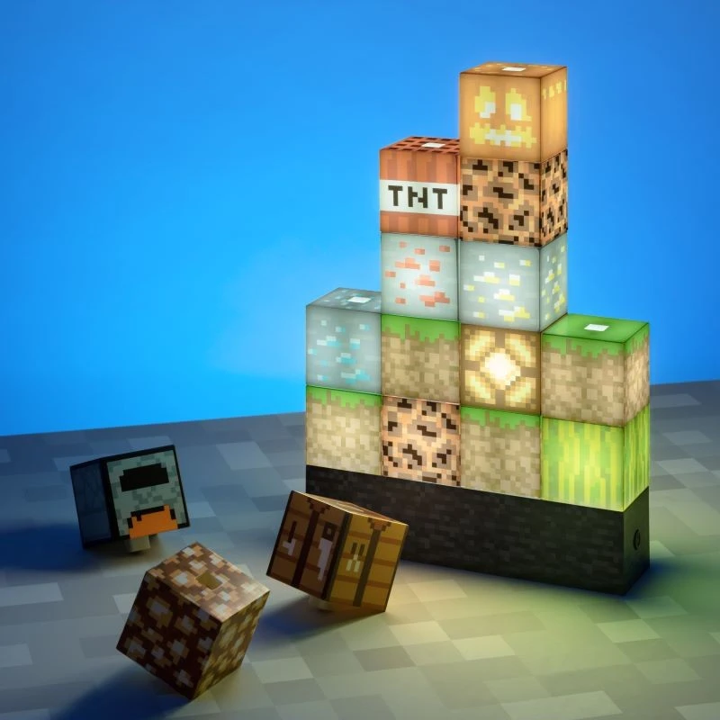 Лампа Minecraft Block Building Cubes