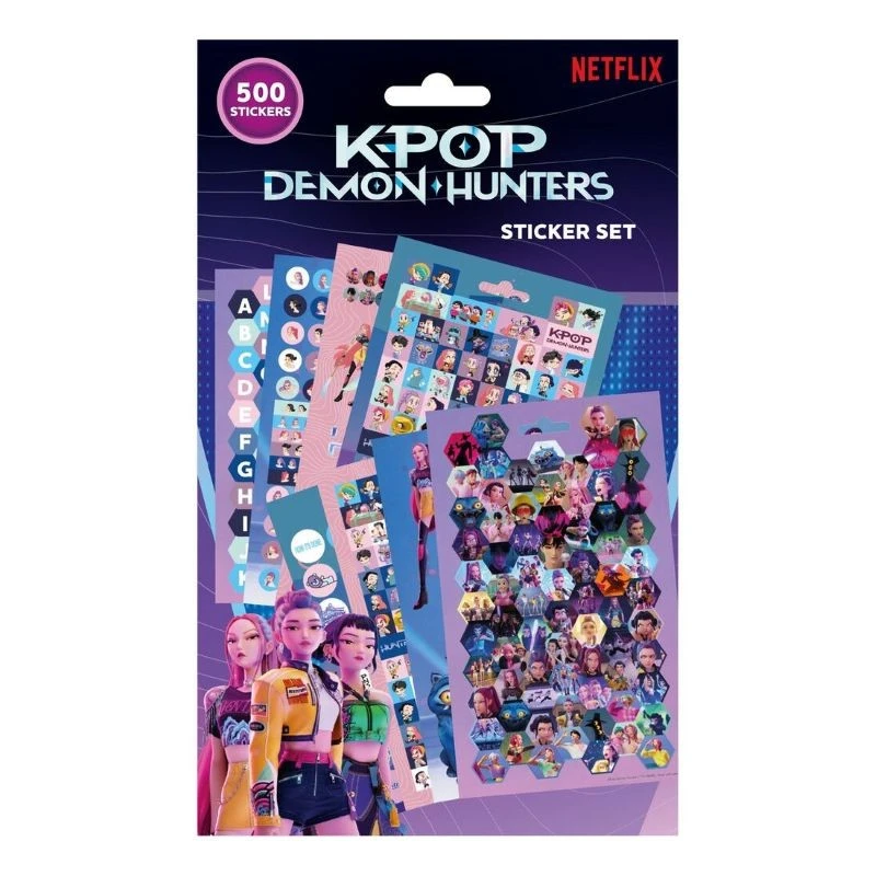 Сет стикери 500 бр. K-Pop Demon Hunters