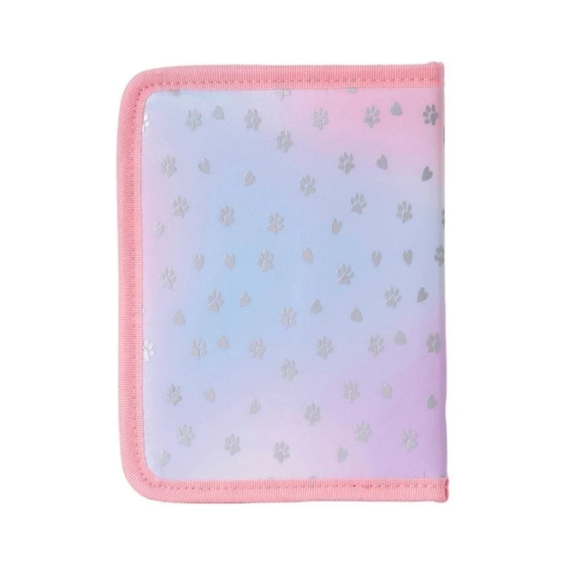 Ученически несесер Pixie Crew Pink Hearts&Paws, 19.2 x 14.5 x 2.7 cm, Розов