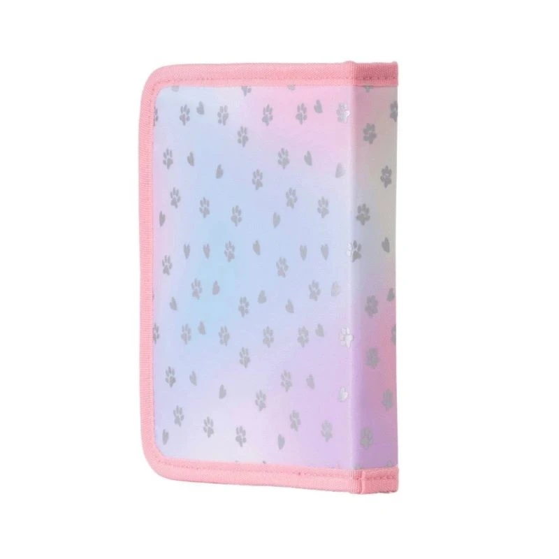 Ученически несесер Pixie Crew Pink Hearts&Paws, 19.2 x 14.5 x 2.7 cm, Розов