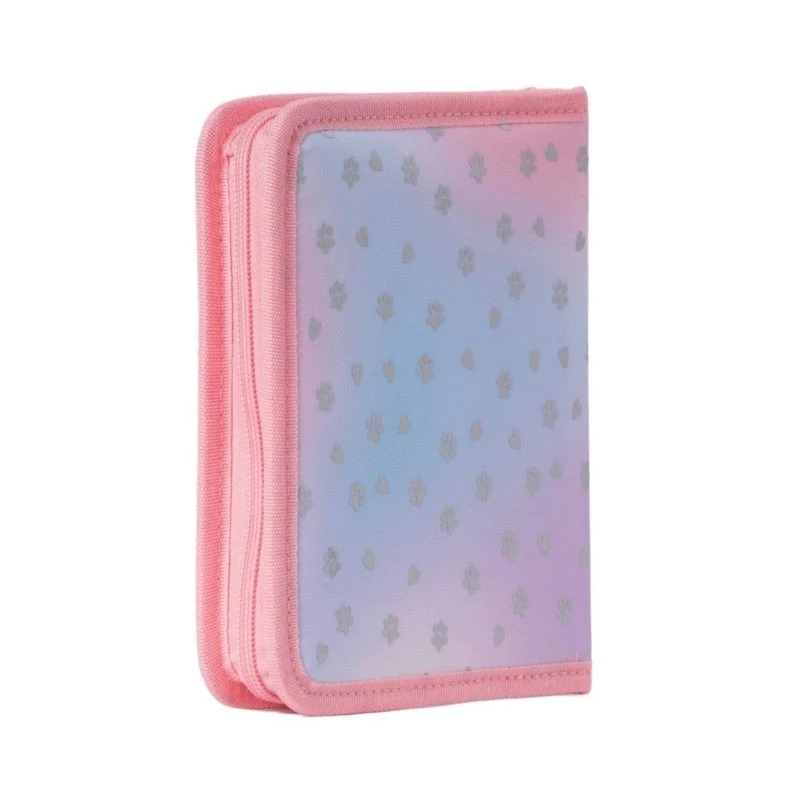 Ученически несесер Pixie Crew Pink Hearts&Paws, 19.2 x 14.5 x 2.7 cm, Розов