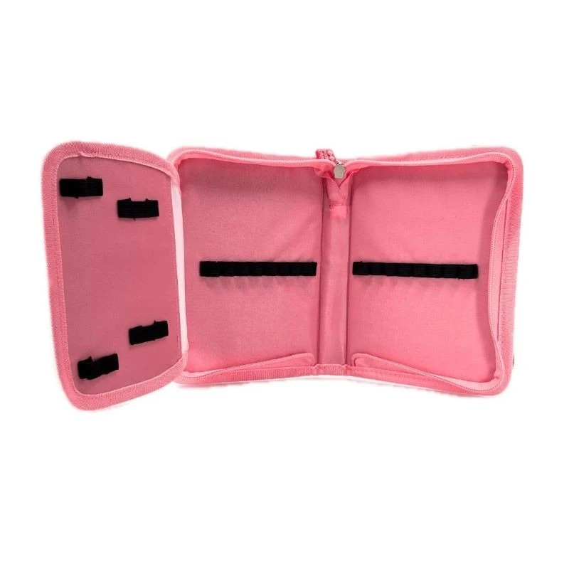 Ученически несесер Pixie Crew Pink Hearts&Paws, 19.2 x 14.5 x 2.7 cm, Розов