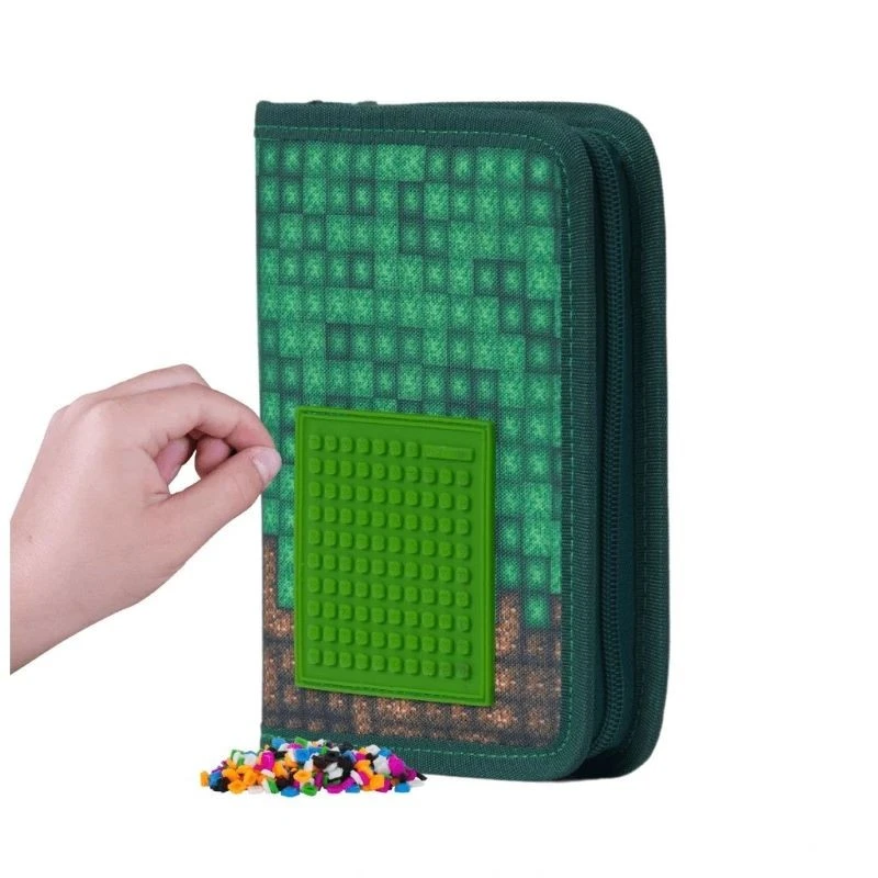 Ученически несесер Pixie Crew Explorer без съдържание, 14.5 x 19 x 3 cm, Многоцветен