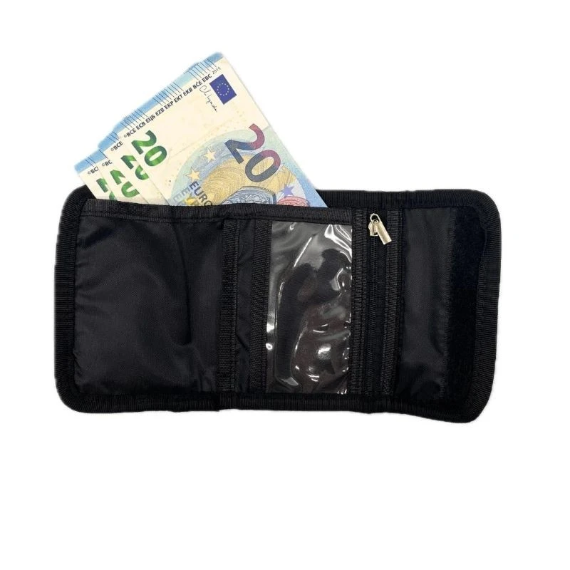 Портфейл Pixie Crew Hexa Black, 10 x 13 x 2 cm, Черен