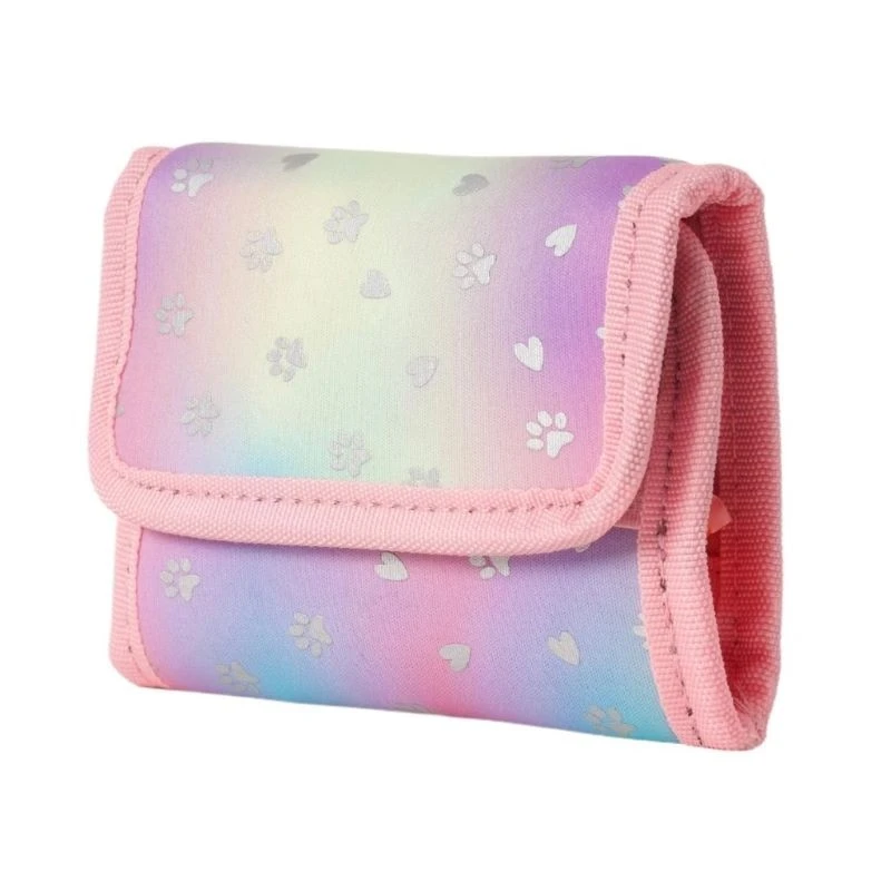 Портфейл Pixie Crew Pink Hearts&Paws, 10 x 13 x 2 cm, Розов