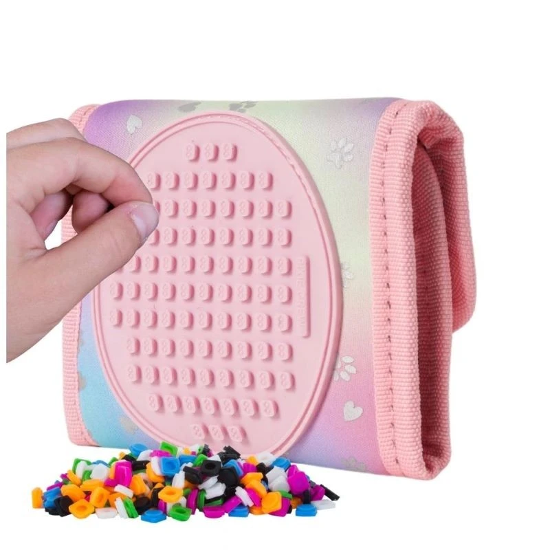 Портфейл Pixie Crew Pink Hearts&Paws, 10 x 13 x 2 cm, Розов