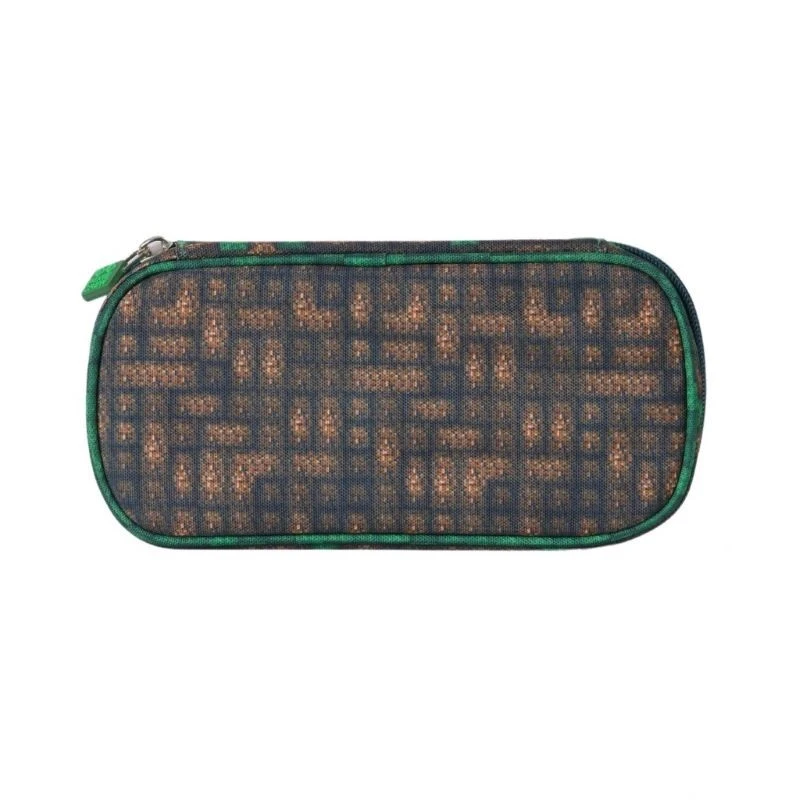 Овален ученически несесер Pixie Crew Explorer без съдържание, 11 x 22 x 5 cm, Многоцветен