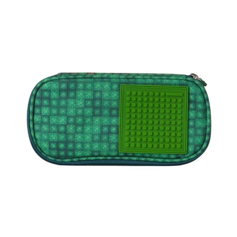 Овален ученически несесер Pixie Crew Explorer без съдържание, 11 x 22 x 5 cm, Многоцветен