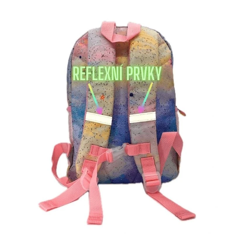 Раница за детска градина Pixie Crew Pink Glitternox, 27 x 34&nbsp;x 15 cm, Розов