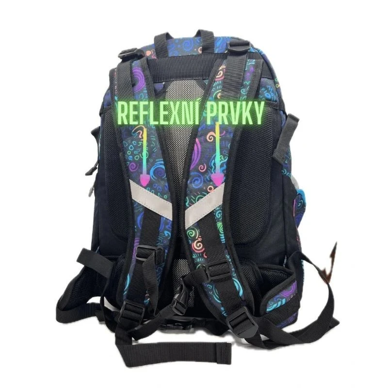 Ученическа раница Pixie Crew Spiral Magic ергономична, 30 x 38 x 12 cm, Многоцветен