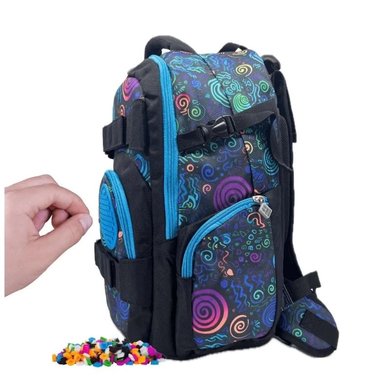 Ученическа раница Pixie Crew Spiral Magic ергономична, 30 x 38 x 12 cm, Многоцветен