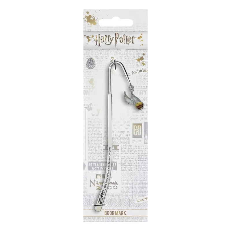 Разделител за книга Harry Potter Golden Snitch, 14 см, Сив