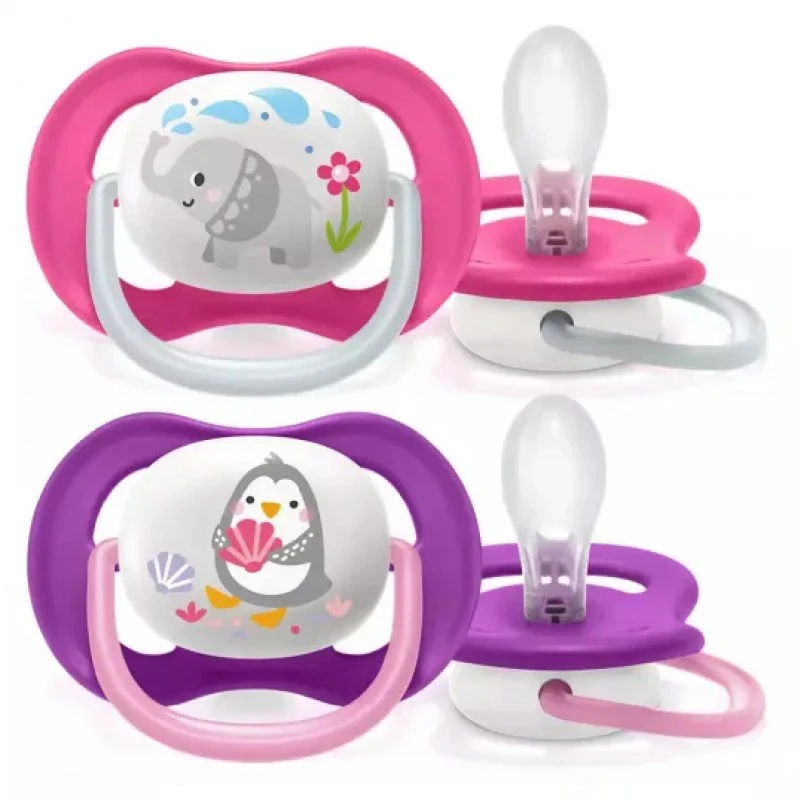 Залъгалки Ultra Air Animals 6-18м с декор Слон и Пингвин