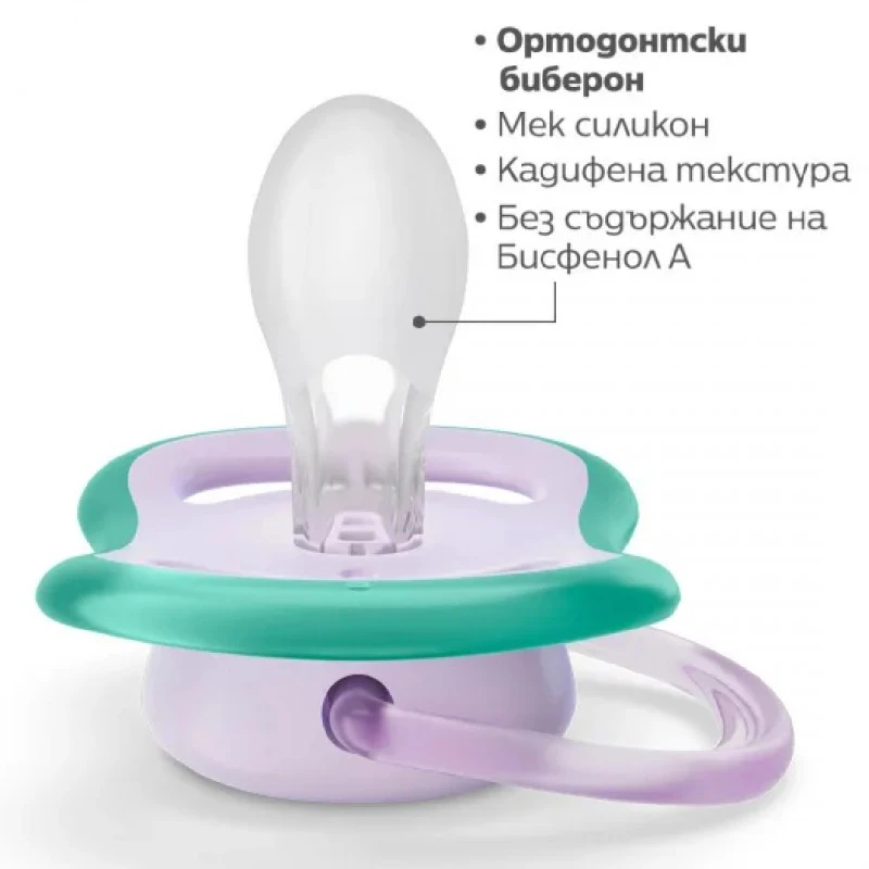 Залъгалки Ultra Air 18м+ сини с декор Слонове и Hello