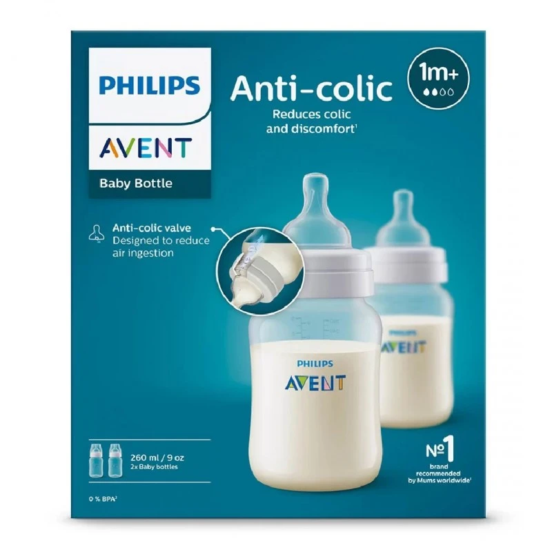 Комплект 2 бр. шишета Anti-Colic 3.0 260 мл 1м+