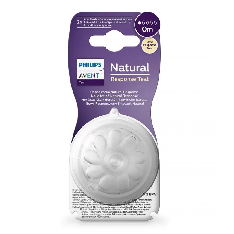 Биберони Natural Response SCY961/02 Поток 1, за новородено 0м