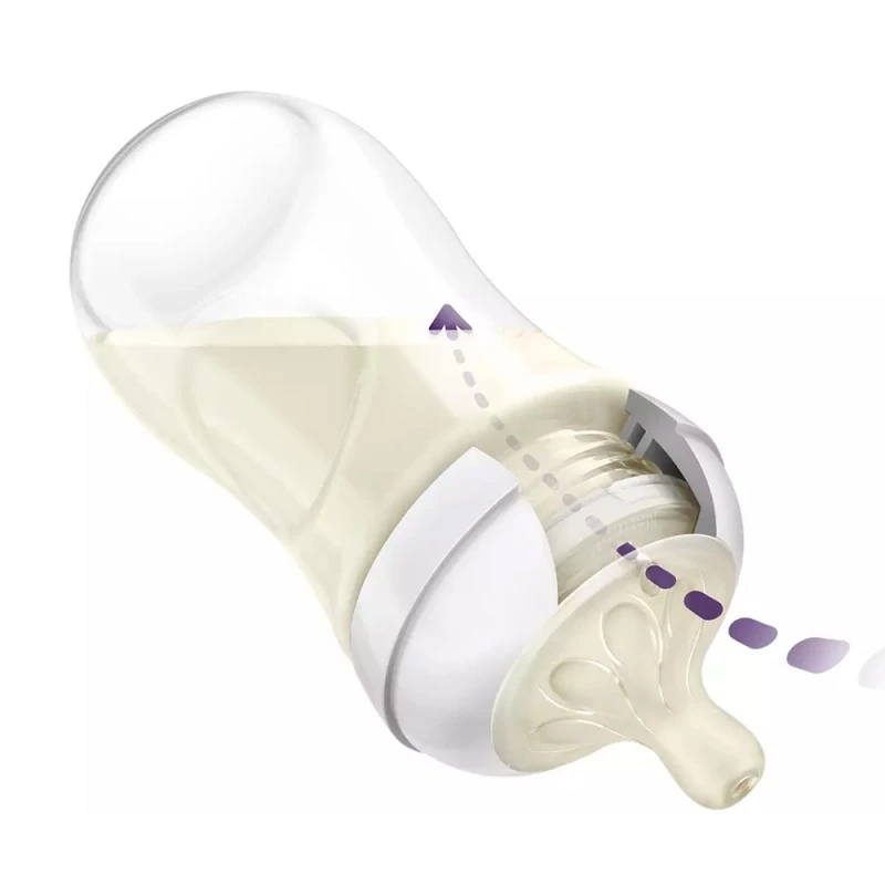 Комплект за новородено Natural Response SCD837/12 с 3 шишета и четка за шишета 0м+