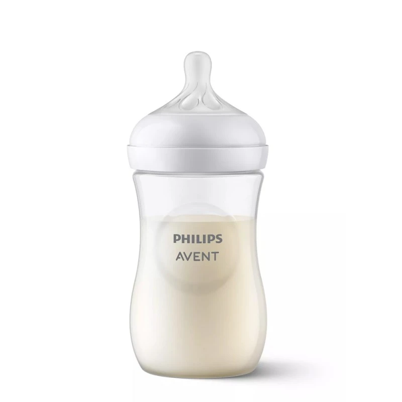 Комплект за новородено Natural Response SCD837/12 с 3 шишета и четка за шишета 0м+