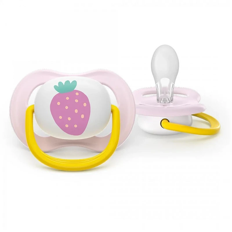 Philips Avent ЗАЛЪГАЛКИ - ULTRA AIR + стерил. кутия (0-6м) папагал/ягода, момиче