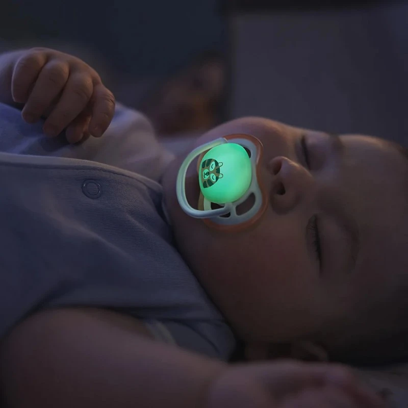 Philips Avent ЗАЛЪГАЛКИ - ULTRA AIR NIGHT + стерил. кутия (0-6м) пеперуда/гъсеница, розов