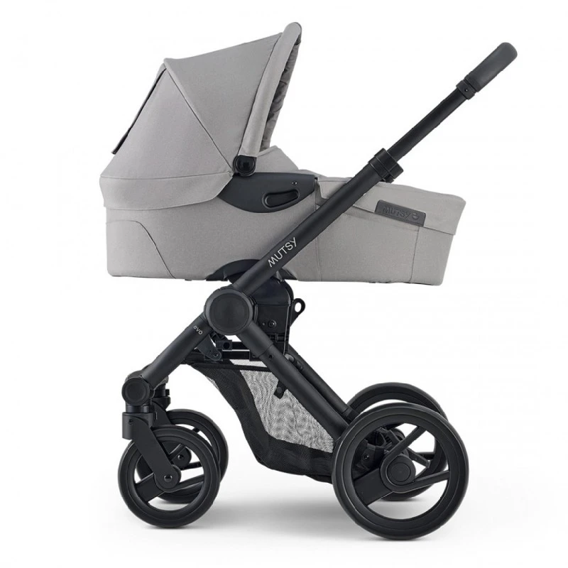 Mutsy EVO Pebble Grey ПАКЕТ Шаси със седалка + Кош за новородено