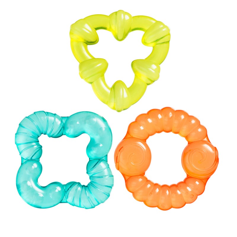 Цветни гризалки с вода PLAYGRO, 3 бр./оп., 3м+